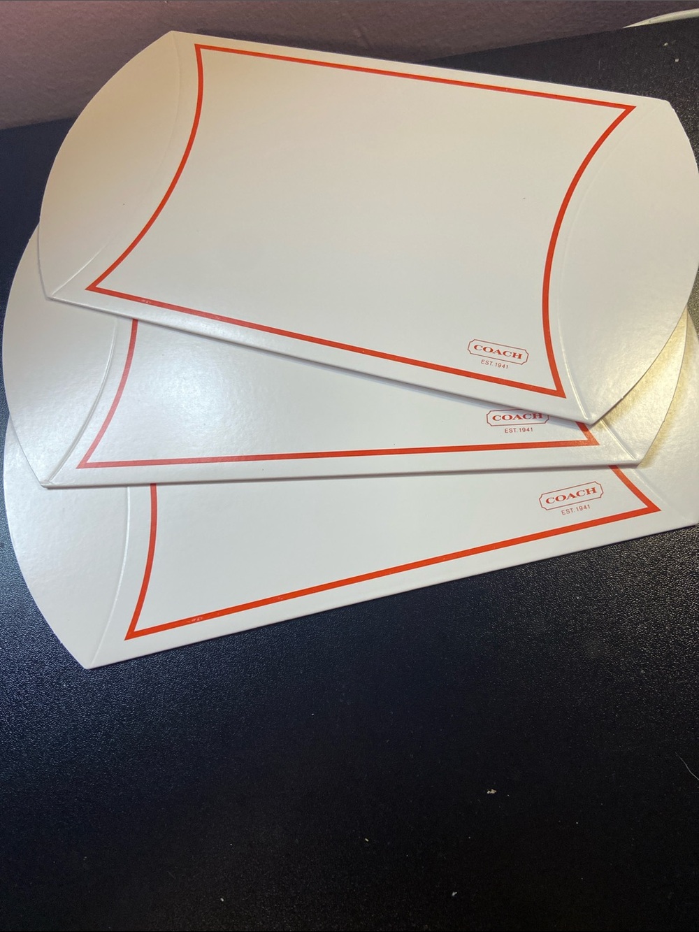 Coach Y2K Pillow Boxes Set of 3 New Condition